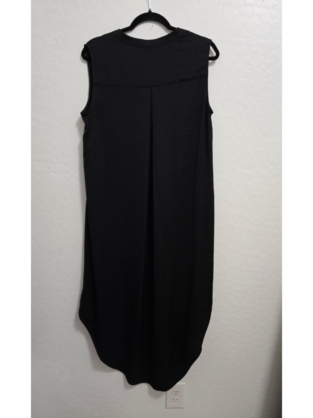 Chicos Black Label Sleeveless Dress Size 1/Medium Cottage Fairy Goth Classy - Picture 10 of 12